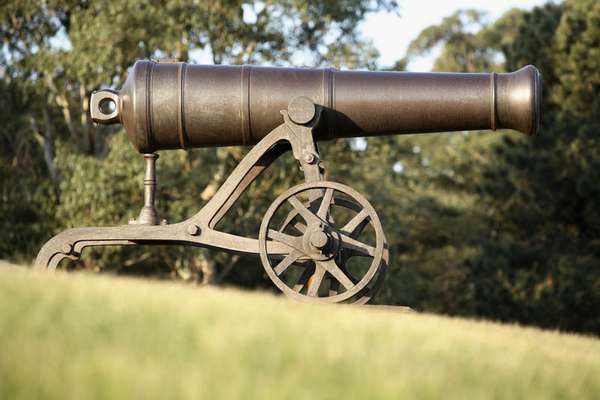 One of the Russian Cannons in Centennial Park - they underwent an interesting journey to end up here!