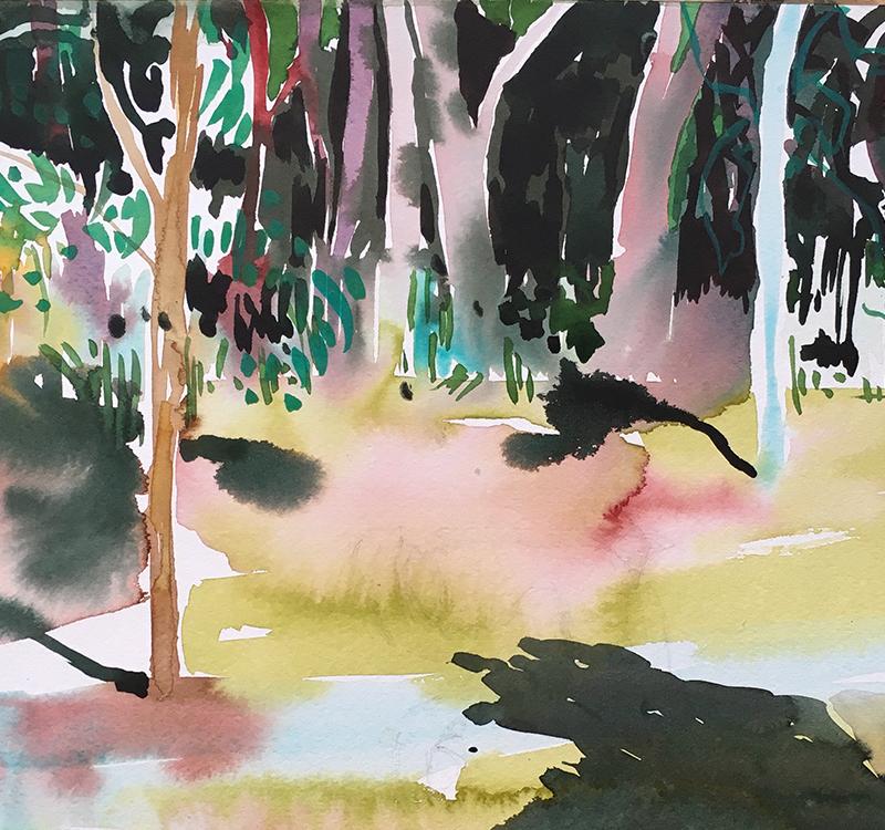 parkarts centennial park watercolour