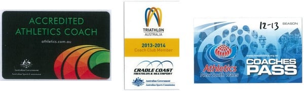 An 'accredited coach' must have their official acceditation card on them at time of entry (such as these examples)