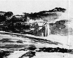 Watercolour of Randwick toll house by Samuel Elyard (image courtesy Mitchell Library)