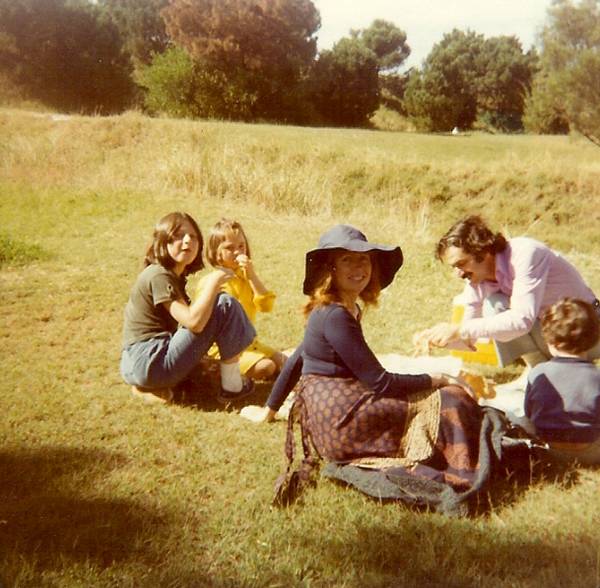 Patricia and her family in Centennial Park (circa 1977)