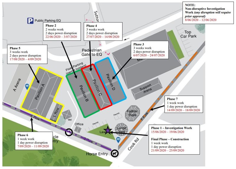 CPEC Electrical Upgrade Works Map 2020