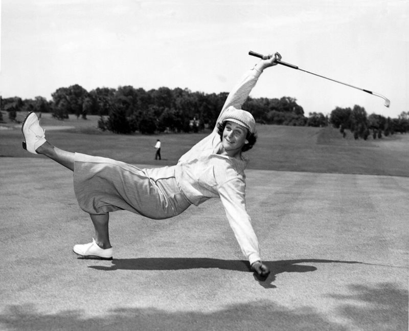 Babe Didrikson Zaharias at the All-American tournament at Chicago’s Tam-O’Shanter Country Club, Chicago, Illinois, 1951. (Credit: Underwood Archives/Getty Images)